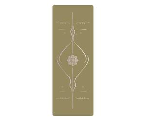 Harilla Anti Slip Exercise Pad Non Slip Mat Workout Mat Floor Pad With Pu And Rubber Blend Two Sided Traction Joint Supporting Padding Sweat Managing Surface, Khaki Yellow