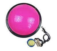 Harilla Ball Half Dome Stability Exercise Dome Core With Textured Massage Surface Rugged Base Suitable for home workouts physical therapy Pilates restorative, Array, Massage Rose Red, 58cm