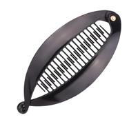 Harilla Banana Hair Clip Hair Comb Fashion for Thin Long Hair Fishtail Clincher Comb Hair Hair Catching Jaw Headwear Strong Grip, black