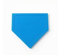 Harilla Baseball Home Plate Rubber Plate Softball Base Training Marker With Raised Inner Outline Portable For Skill Team Practice Community Parks Backyard Play, Blue