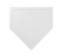 Harilla Baseball Home Plate Rubber Plate Softball Base Training Marker With Raised Inner Outline Portable For Skill Team Practice Community Parks Backyard Play, White