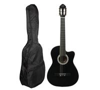 Harilla Beginner String Device Classical Guitar Acoustic Instrument Nylon String Notched Body Wooden Construction Resonant Tone Suitable for Adults Lessons Music Classes Exam Training 39inch