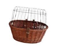 Harilla Bicycle Basket for Dog Pets Seat Ventilated Easy to Clean with Straps Pet Carrier Doggy Basket for Puppy Mountain Road Bikes