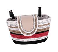 Harilla Bike Basket Front Adult Bicycle Front Basket Portable Versatile Cycling Storage Baskets Handlebar Bicycle Baskets for Shopping Riding Cycling Mountain Bike, Red