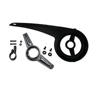 Harilla Bike Chain Guard Cover Protector Case Various Sizes for 32-38T Chainrings Sprocket Crankset Guard Protection Accessories, Black+Tail buckle