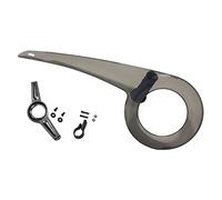 Harilla Bike Chain Guard Cover Protector Case Various Sizes for 32-38T Chainrings Sprocket Crankset Guard Protection Accessories, Clearly Black+Buckle