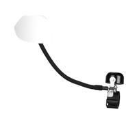 Harilla Bike Convex Mirror Bell Rearview Mirror Wide View Compact Riding Outdoor Easy to Install for Road Bikes with Bell, Left