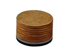 Harilla Billiard Cue Tip Multi Layer Stick Replacement PU Leather Medium Hardness Built In Gasket Consistent Use Suitable for Game Practice Home, Brown