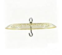 Harilla Bird Feeder Cover for Bird Feeder Transparent Squirrel Baffle with Hook Dome Guard for Outdoors Garden Patio Yard, Yellow