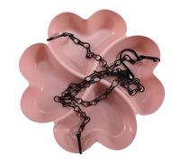 Harilla Bird Feeder Hanging Bird Bath Weatherproof Stable Feeding Dish, for Patio Outside Yard Parrots Bluebirds, pink