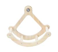 Harilla Bird Perch Toy Interactive Rocking Parakeet Toy Wooden Exercise Wheel Swaying Bird Cage Accessories for Budgie Lovebird