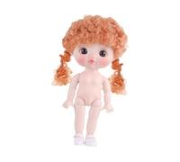 Harilla BJD Girl Doll DIY Toys Cute Flexible Joints Soft Hair 3D Eyes with Shoes Ball Jointed Doll for Girl Gift Birthday Festivals, Style B