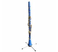Harilla Blue Clarinet Bb Student Clarinet 17 Key Design Rich Tone Stable Response Attractive Aesthetic suitable for youth band daily practice, Lake Blue