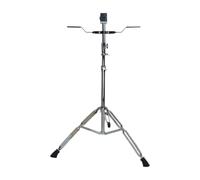 Harilla Bongos Stand Support Stand Stainless Steel Lightweight Stable Tripod Bongos Drum Holder for Live Performance Music, 25 tubes