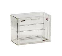 Harilla Box Transparent Display Case Storage Organizer Container With Clear View Panels And Sturdy Stackable Build Suitable for home decor office desk collector shelf , 27 18 22cm
