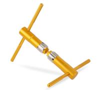 Harilla Bracket Tapper Bottom Bracket Tap Thread Chaser Tapping Tool Repair Tool Strong Metal Heads Ergonomic T Handle Grip Precision BC1.37 x 24T Suitable for Thread Renewal Frame Workshop