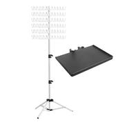 Harilla Braiding Hair Rack Standing Separator Stand for Salon Home Adjustable Heavy Duty Hair Extension Holder Hanger for Braiding, White