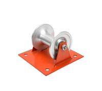 Harilla Cable Guide Wheel Wire Pulley Roller Guide Sheave With Smooth Nylon Roller And Steel Bracket For Guiding Cable At Conduit Entry Without Abrasion, Flat Pulley Aluminum Wheel