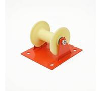 Harilla Cable Guide Wheel Wire Pulley Roller Guide Sheave With Smooth Nylon Roller And Steel Bracket For Guiding Cable At Conduit Entry Without Abrasion, Flat Pulley Ordinary Nylon Wheel