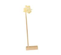 Harilla Calligraphy Pen Holder Calligraphy Brush Holder Fu Character Elegant Sturdy Chinese Writing Brush Hanger for Study Room Dorm, Gold