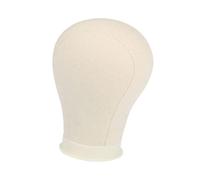 Harilla Canvas Block Head Wig Head Wig Display Model Professional Hairpieces Display Head Canvas Mannequin Head for Barber Shop Scarf, 21in