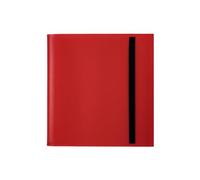 Harilla Cards Binder 12 Pockets Card Storage Binder 480 Cards Side Loading Storage Protection Cards Binder Holder for Baseball Cards, Red
