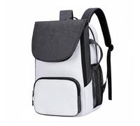 Harilla Carrier Tennis Racket Backpack Badminton Bag Athletic Pack with Computer Compartment and Separation Suitable for Training Commuting Weekend Matches, White, White