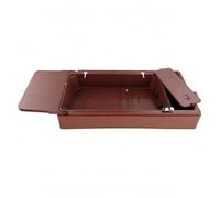 Harilla Case with Sturdy Hard Base Open Accessory Compartment PVC Material Foldable Hinged Design Secure Metal Latch Suitable for Home Storage and Machine Organization, Brown, Brown