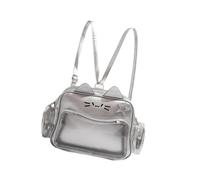 Harilla Cat Ita Bag Tote Bag Crossbody Purse for Party Favor Birthday Cosplay Halloween, Silver
