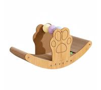 Harilla Cat Scratching Board Rocking Lounger Pet Scratcher Cardboard Resting Surface Wooden Sturdy Frame Corrugated Body Cradle Suitable for Feline Relaxation Home Use, Dual-use Cat Nest