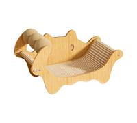 Harilla Cat Sisal Lounge Chair Chaise, Claw Toy, Scratching Lounge Sofa for Indoor Cats, Small Dogs, Puppy, Bunny