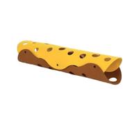 Harilla Cat Tunnel for Indoor Cats Pet Tube Foldable Cave Cat Toy for Hiding Playing Exercise Interactive Accessories, Yellow Brown