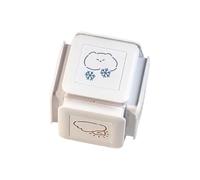 Harilla Cat Weather Stamp Inking Stamp Easy to Use, Multipurpose, Durability, Portable 6 in 1 for Journaling, Art Crafts
