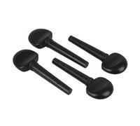 Harilla Cello Tuning Pegs Replacement Peg Parts Tuner Accessories Peghead Ebony Hardware Smooth Matte Surface Pre Drilled Passage Firm Hold suitable for school programs ensembles luthiers 4/4