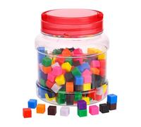 Harilla Centimeter Cubes Color Sorting Toys Addition Subtraction Teaching Aid 1cm Math Learning Counting Cubes for Family Elementary, 300pcs
