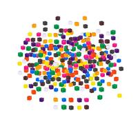 Harilla Centimeter Cubes Color Sorting Toys Addition Subtraction Teaching Aid 1cm Math Learning Counting Cubes for Family Elementary, 500pcs