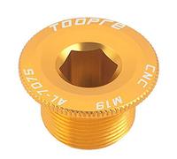 Harilla Chainwheel Screws Crankset Screw, Crank Arm Bolt, Practical Lightweight Cranket Fixing Bolt for Outdoor Cycling, Replacement Part, Gold
