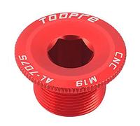Harilla Chainwheel Screws Crankset Screw, Crank Arm Bolt, Practical Lightweight Cranket Fixing Bolt for Outdoor Cycling, Replacement Part, Red