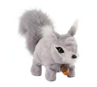 Harilla Children Animated Figure Walking Squirrel Toy Talking Animal Stuffed Doll Interactive Pet With Engaging Sounds And Moving Mouth Suitable for indoor play early learning gift giving, Grey