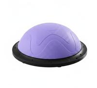Harilla Children Balance Ball Half Exercise Stability with Dome Surface and Resistance Band for Balance Practice Suitable for Gym Fitness, Purple, 58CM