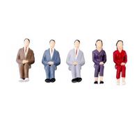 Harilla Children Figure Miniature Figurines Model People Unpainted Tiny People Accessories Paintable Mini Human Suitable for Model Railways Dollhouses Dioramas Crafting, 1 25, Colorful Sitting
