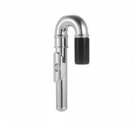 Harilla Children Flute Tube Curved Headjoint Flute Accessory Replacement Part Embouchure Plate Stainless Steel Polished Design Relaxed Position Suitable for students school rehearsals daily practice