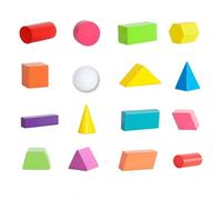 Harilla Children Geometric Puzzle Wooden Sphere Cone And Triangular Column For Stacking And Matching Games wood with suitable for kindergarten teaching playroom fun