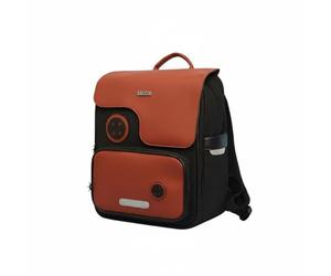 Harilla Children Kids Backpack Bookbag Rucksack With Roomy Main Compartment And Front Pocket For Stationery Suitable for students daily classes commuting, Array, Black And Brown
