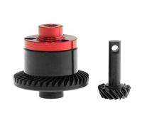 Harilla Children Vehicle Gear Bevel Gear Assembly Spiral Bevel Differential Replacement Upgrade Steel Tooth Profiles Compact Rotation Suitable for RC Repair Drivetrain Maintenance