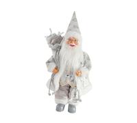 Harilla Christmas Decoration Realistic Christmas Santa Doll Christmas Ornament Santa Claus Figure Father Xmas Display Decor for Holiday Statue Mantelpiece Celebrations Restaurant Shop (Style C)