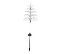 Harilla Christmas Tree Jellyfish Light Solar Powered Outdoor Light 5 Layer al Fiber Ornament Waterproof for Yard Porch Walkway, Star