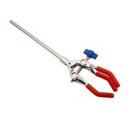 Harilla Clamp Three Jaw Clamp Holder Clamp Stand Accessory with Rubber Pads Zinc Alloy Material Adjustable Opening Firm Support for Educational Lab Experiments Student Practice