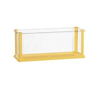 Harilla Clear Display Case Showcase Dustproof Countertop Display Shelf Stand for Anime Figurine Jewelry Miniature Figurines, yellow L