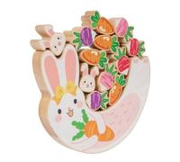 Harilla Cognitive Hare Balance Stacking Game | Cute Nursery Display, Hand-Eye Coordination, Stacking Toy with Blocks, for Homeschooling, young children